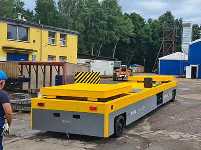 Endistriyèl 30 tòn idwolik leve lou-devwa trackless transfè kabwa