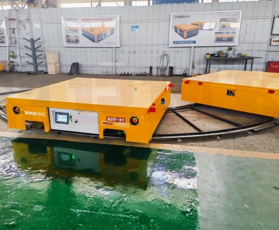 10T Elektwonik Batri Operated transfè Trolleys itilize pou transfè materyèl