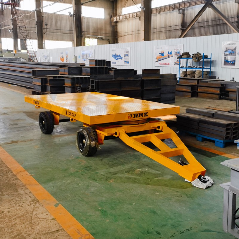 6t endistriyèl traileris Trolley san fòs