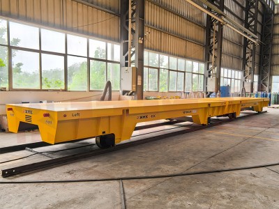 Explosion-proof Rail transfè trolley pou Sandblasting Room