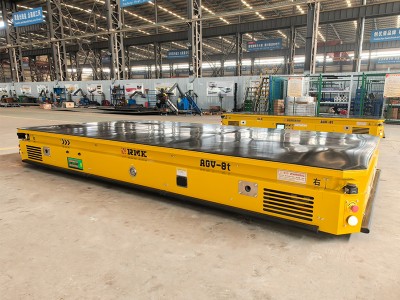 8 Ton Lazè-Guided AGV ak Lifting Palèt